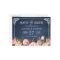 Navy Blue Chalkboard Floral Wedding Save the Date