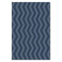 Navy Blue and White Zigzag Stripes Chevron Pattern Tissue Paper