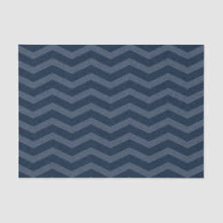 Navy Blue Chevron Tissue Paper