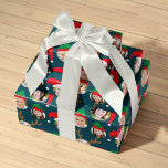 Navy Blue Christmas Crew Six Photo Custom Wrapping Paper Sheets<br><div class="desc">**Scroll down for photo How To!** This set of three sheets of gift wrap will delight your friends and family when you personalize it with the photos of your kids, parents, friends and even pets, putting the whole crazy cast of characters in silly holiday Santa and elf hats. There is...</div>