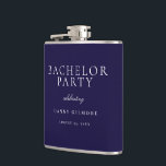 Navy Blue Classic Mens Bachelor Party Gift Flask<br><div class="desc">Navy Blue Classic Mens Bachelor Party Gift Flask

Follow our store for lots more invitations and designs</div>