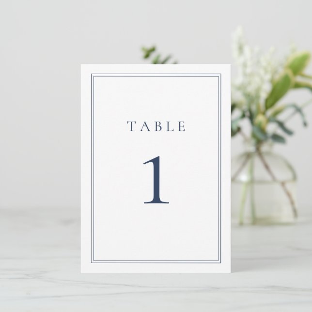Navy Blue Classic Minimalist Wedding (Standing Front)