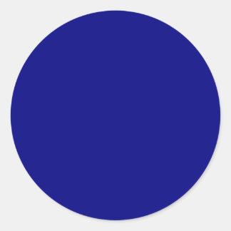 Navy Blue Classic Round Sticker