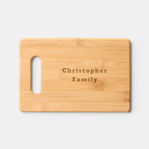 Navy Blue Color Custom Name Family Engraved Cutting Board