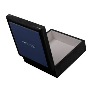 Navy Blue Color Custom Name Gift Box