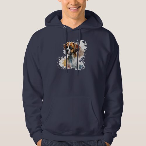 Navy blue color t_shirt cute dog design wear hoodie