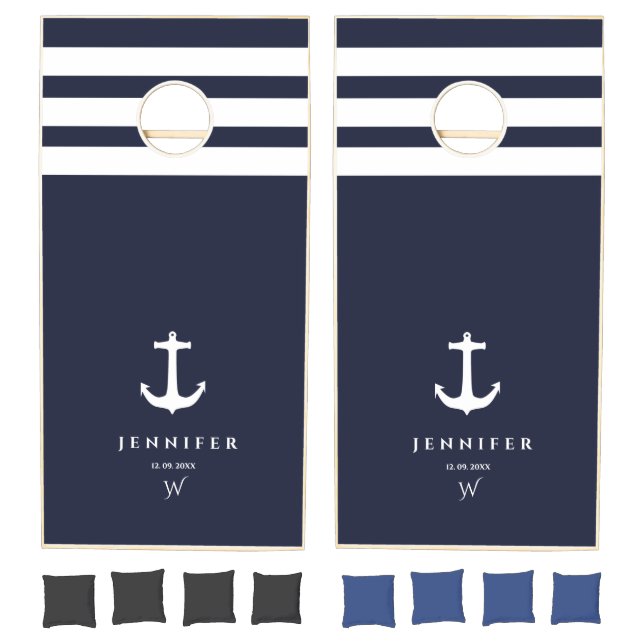 Navy Blue Cornhole Set (Set)