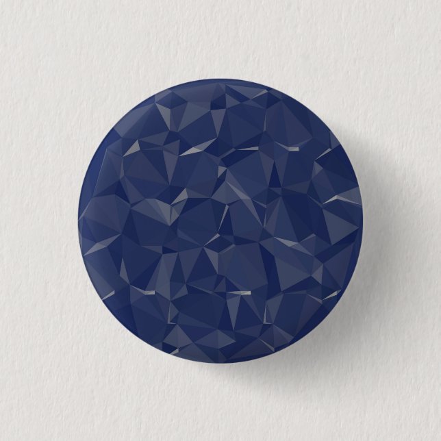 Navy Blue Crystal Sapphire Gemstone Birthstone Sep Button (Front)
