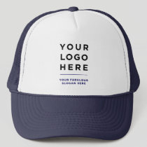Navy Blue | Custom Logo and Text Branded Hat