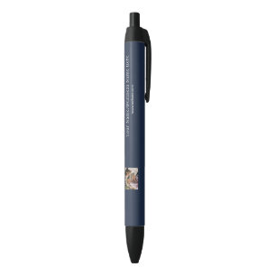 Navy Blue Custom Logo Photo & Name  Pen