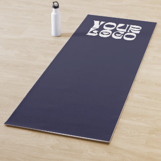 Navy Blue Custom Logo Promotional Business Yoga Mat
