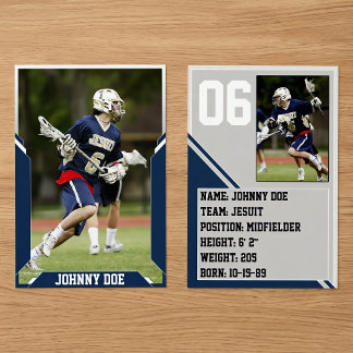 Navy Blue Custom Sports Trading Card Pack (100)