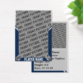 Navy Blue Customized Sports Trading Cards (Desk)