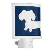 Navy Blue Dachshund Wiener Dog Night Light (Right)