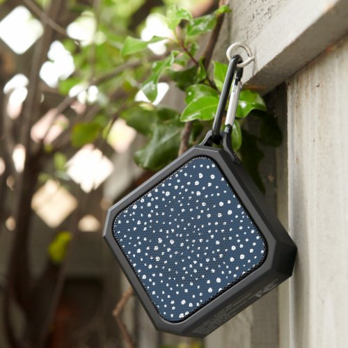 Navy Blue Dalmatian Spots Dalmatian Dots Dotted Bluetooth Speaker