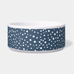 Navy Blue Dalmatian Spots, Dalmatian Dots, Dotted Bowl<br><div class="desc">Cute,  fun and adorable dalmatian spots pattern in navy blue and white color. Modern and trendy gift,  perfect for dalmatian lover in your life.</div>