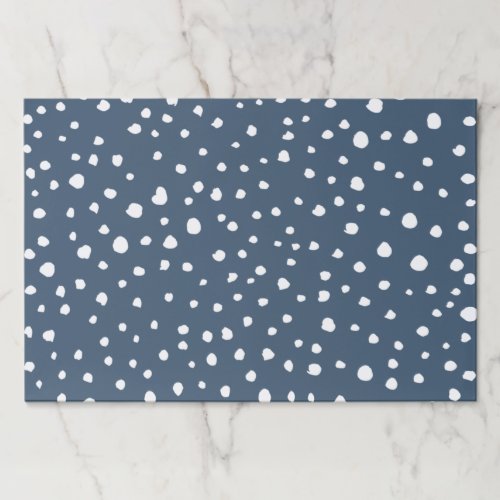 Navy Blue Dalmatian Spots Dalmatian Dots Dotted Paper Pad