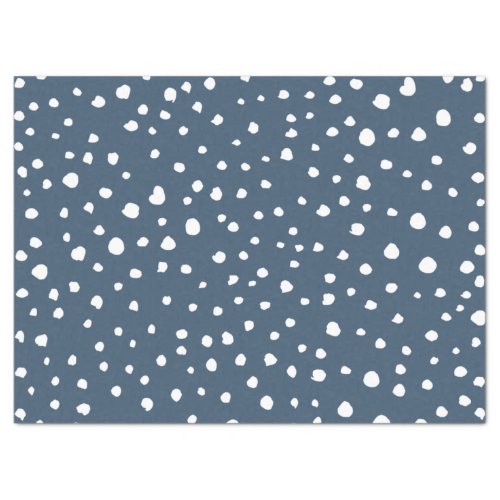 Navy Blue Dalmatian Spots Dalmatian Dots Dotted Tissue Paper