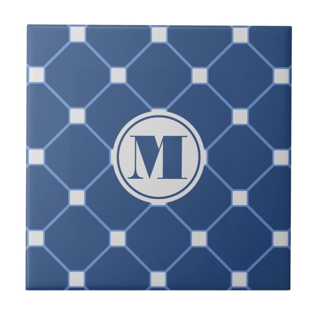 Navy Blue Diamond Tile (Front)