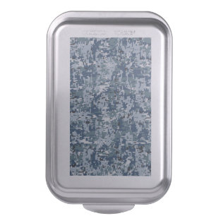 Navy Blue Digital Camo Camouflage Cake Pan