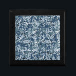 Navy Blue Digital Pixels Camouflage Decor Jewelry Box<br><div class="desc">For a special occasion,  a last minute gift; this custom designed Navy Blue Digital Camo Camouflage pixel pattern is sure to make a casual or formal impression on,  or off the beaten paths.</div>