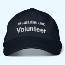 Navy Blue Embroidered Volunteer Cap Custom Hat