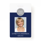 Navy Blue Employee Name Logo Photo Corporate Work