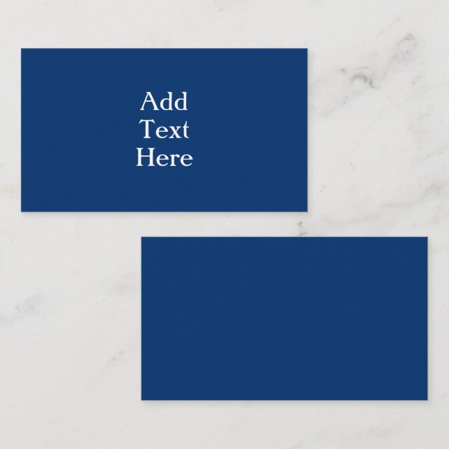 Navy Blue Enclosure Card (Front/Back)