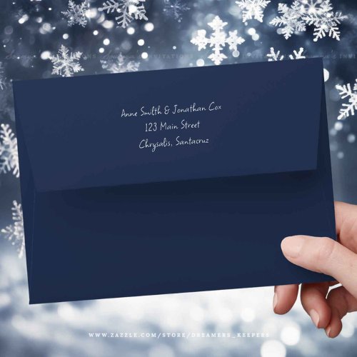 Navy Blue Envelope A7 Size For 5x7 Card