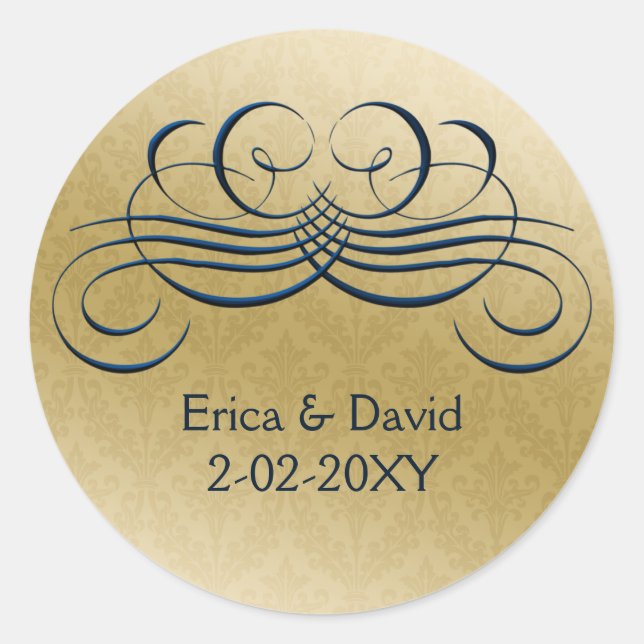 "navy blue" envelope seal (Front)