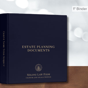 Navy Blue Estate Planning Binder Logo