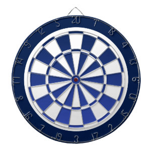 navy blue fade and white dartboard