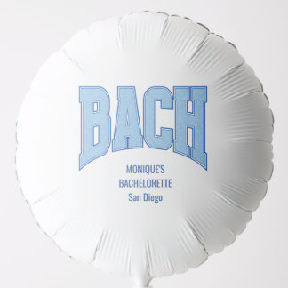 Navy + Blue Faux Glitter BACH Balloon