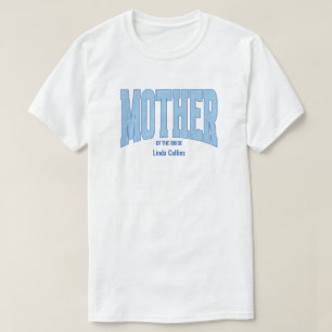 Navy + Blue Faux Glitter MOTHER OF THE BRIDE T-Shirt