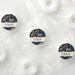 Navy Blue Floral Boho Life Saver® Mints<br><div class="desc">Navy Blue Floral Boho Life Saver® Mints. Freshen up your favor table with these personalized wedding mints, featuring a monogram in elegant ivory script on a Navy Blue background. Wrapped in delicate artwork of fluttering butterflies, vintage wildflowers, and dried botanicals in warm, earthy shades, these favors are both practical and...</div>