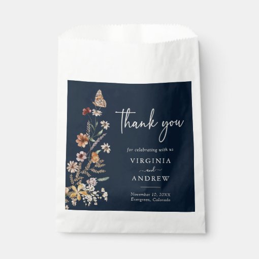 BALLOON CHIC - Floral Handbag - Navy