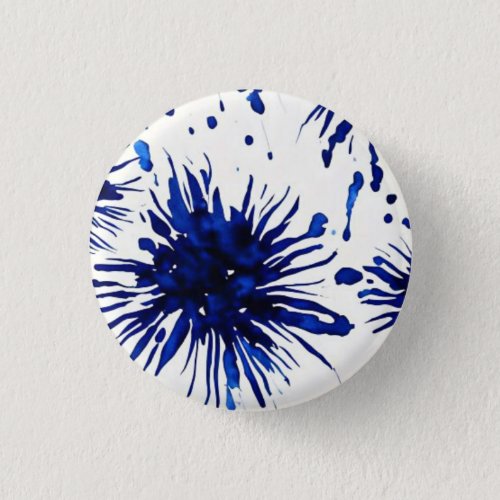 navy blue floral pattern button