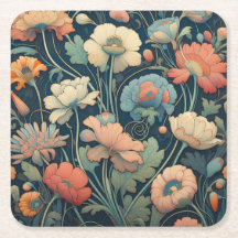 Navy blue floral