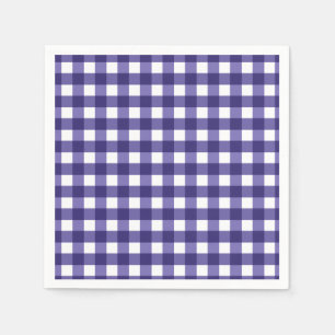 Navy blue gingham napkins