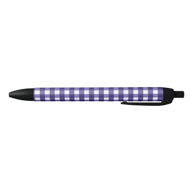 Navy blue gingham pen (Bottom)