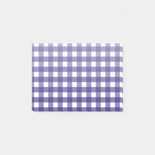 Navy blue gingham post_it notes