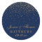 Navy Blue & Glam Gold Confetti Wedding Favor