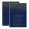 Navy Blue & Glam Gold Confetti Wedding