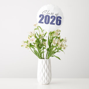 Navy Blue Glitter Class of 2026 Balloon