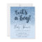 Navy Blue Glitter Ombre It's A Boy Baby Shower