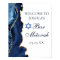 Navy Blue Gold Agate Bar Mitzvah Party Welcome