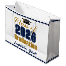 Navy Blue Gold Class of 2026 Graduation Party