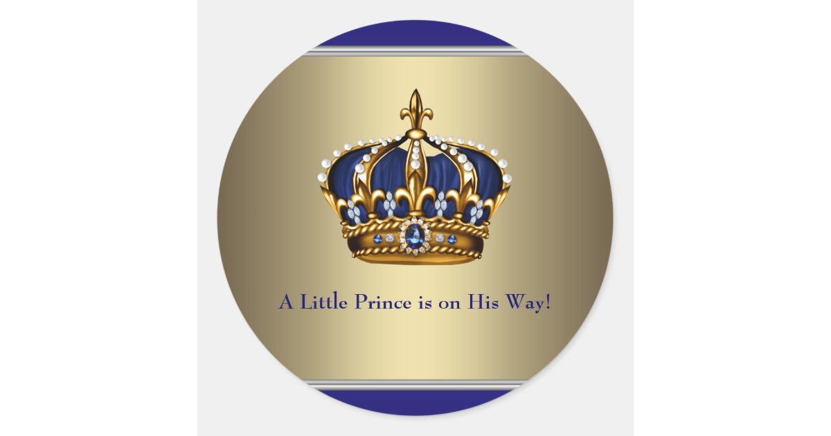 Wax seal stickers - crest king crown envelope adhesive wedding