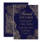 Navy blue gold floral elegant Sweet sixteen