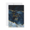 Navy Blue Gold Foil Agate Wedding Table Numbers